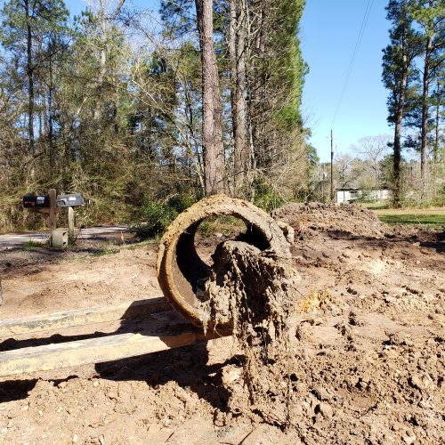 Removing Damaged and Plugged Culvert Sections