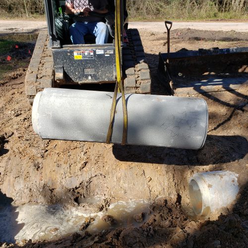 Placing New Culvert Sections